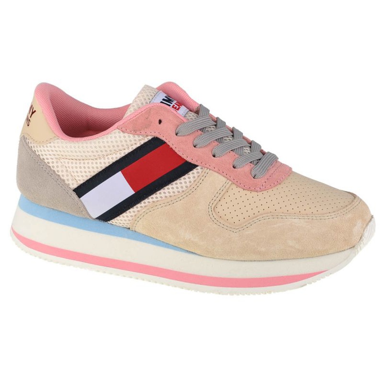 Tommy Hilfiger Jeans Flatform Runner W EN0EN01357-AA8 shoes beige pink