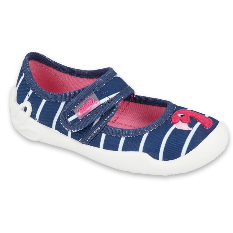 Befado children's shoes 123X067 navy blue pink