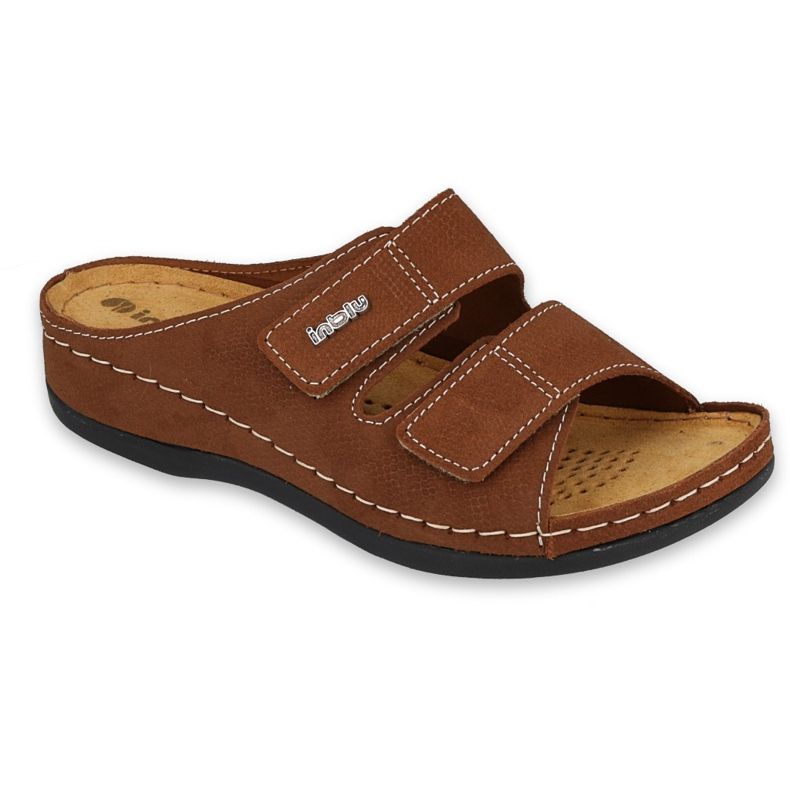 Inblu slippers women's shoes 158D178 brown