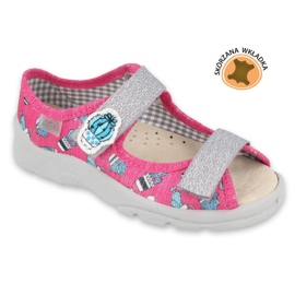 Befado children's shoes 869Y152 pink grey Befado children's shoes 869Y152 pink grey
