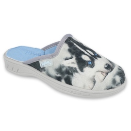 Befado children's slippers application dog 707x416 grey