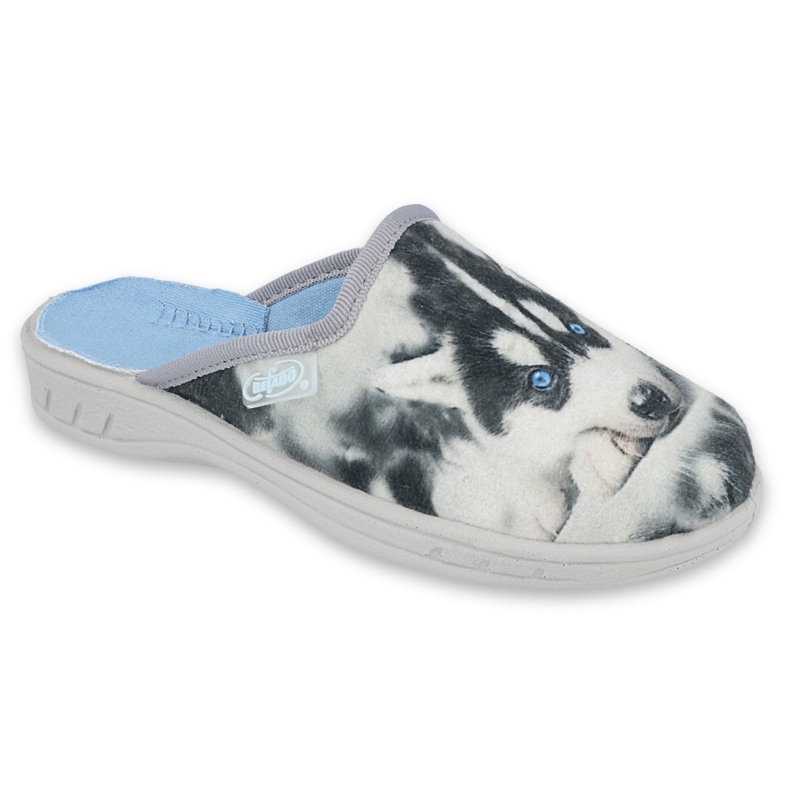 Befado children's slippers application dog 707x416 grey