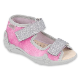 Befado children's shoes 342P034 pink grey