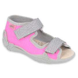 Befado children's shoes 342P032 pink silver grey