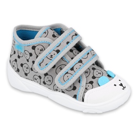 Befado children's shoes 212P073 black blue grey Befado children's shoes 212P073 black blue grey