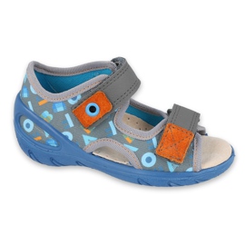 Befado children's shoes pu 065X160 blue grey