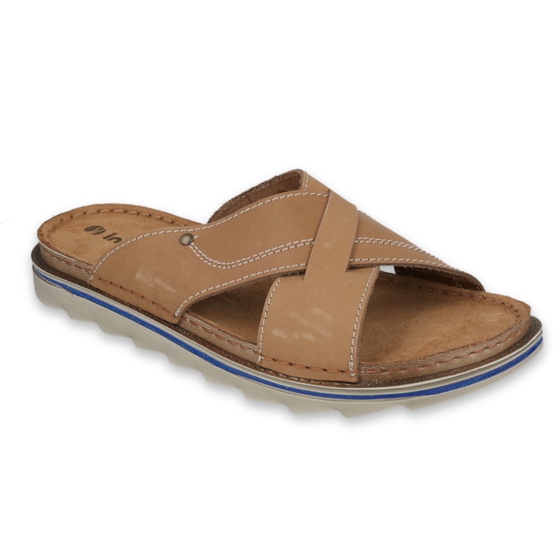 Inblu slippers men's shoes 158M007 beige Inblu slippers men's shoes 158M007 beige