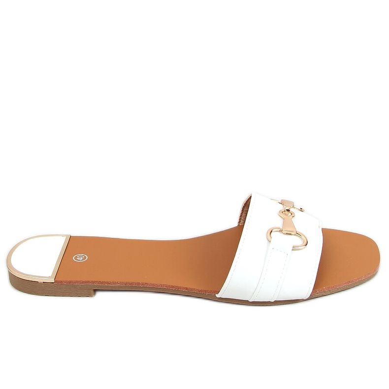 White women's slippers N-109 White White women's slippers N-109 White