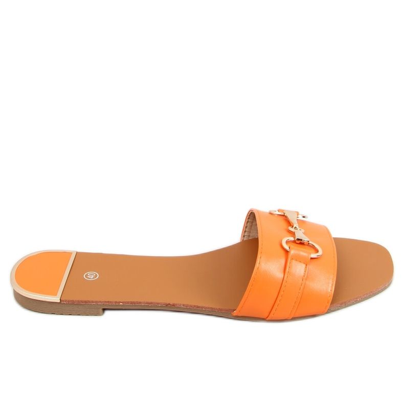 Orange women's slippers N-109 Orange