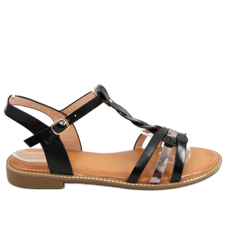 Black women's sandals C43 Black