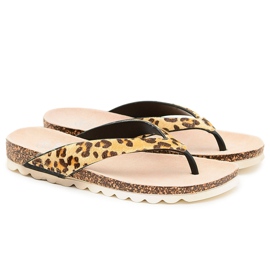 Flip-flops On Cork Lu Boo Leopard brown Flip-flops On Cork Lu Boo Leopard brown