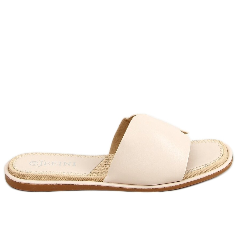 Women's beige slippers 395 Beige