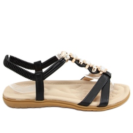 Black women's sandals CT-153 Black