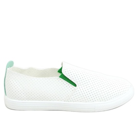 Sneakers slip-on white LA45 Green