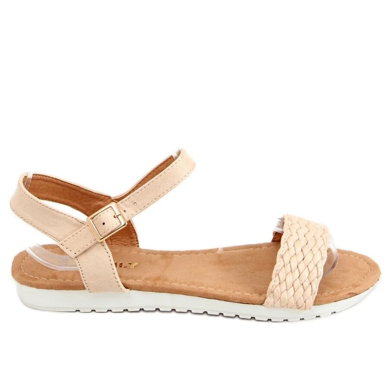 Beige sandals for women X572 Beige