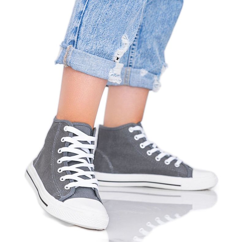Gray women's sneakers Gampa ankle grey Gray women's sneakers Gampa ankle grey