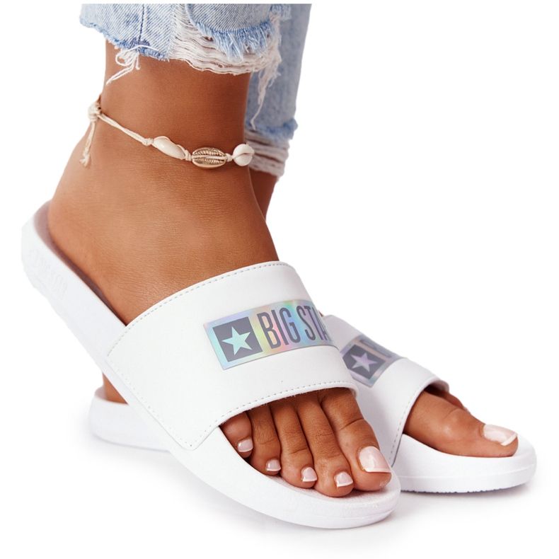 Women's Slippers Big Star HH274A035 White