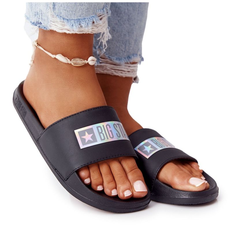 Women's Slippers Big Star HH274A036 Black Women's Slippers Big Star HH274A036 Black