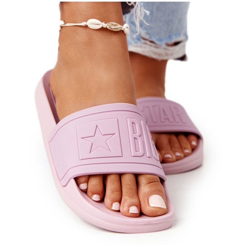 Women's Slippers Big Star HH274A041 Powder Pink