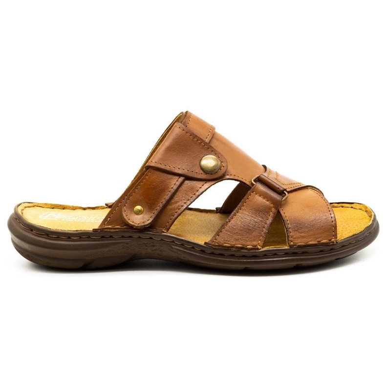Polbut Men's slippers 024 camel brown