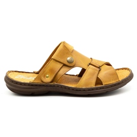 Polbut Men's slippers 024 red orange