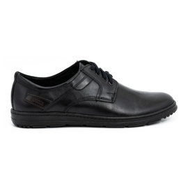 Joker Black men's leather shoes 536J