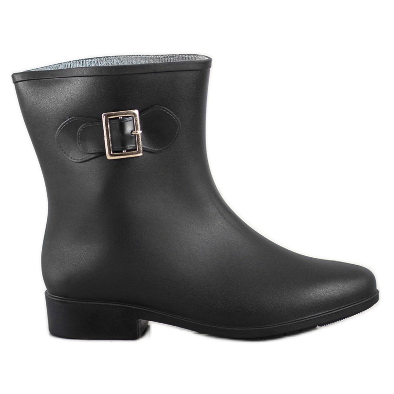 SHELOVET Rubber galoshes with buckle black