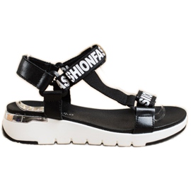 Filippo Leather Fashion Sandals black Filippo Leather Fashion Sandals black
