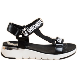 Filippo Leather Fashion Sandals black