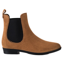 SHELOVET Brown Suede Wellies SHELOVET Brown Suede Wellies