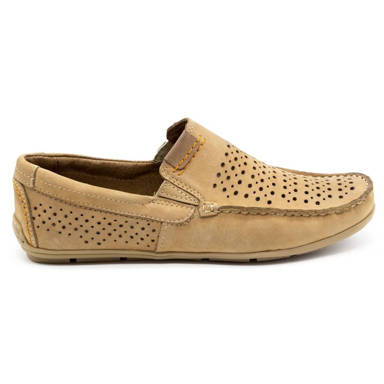 Olivier Men's shoes moccasin 906 for the summer beige Olivier Men's shoes moccasin 906 for the summer beige