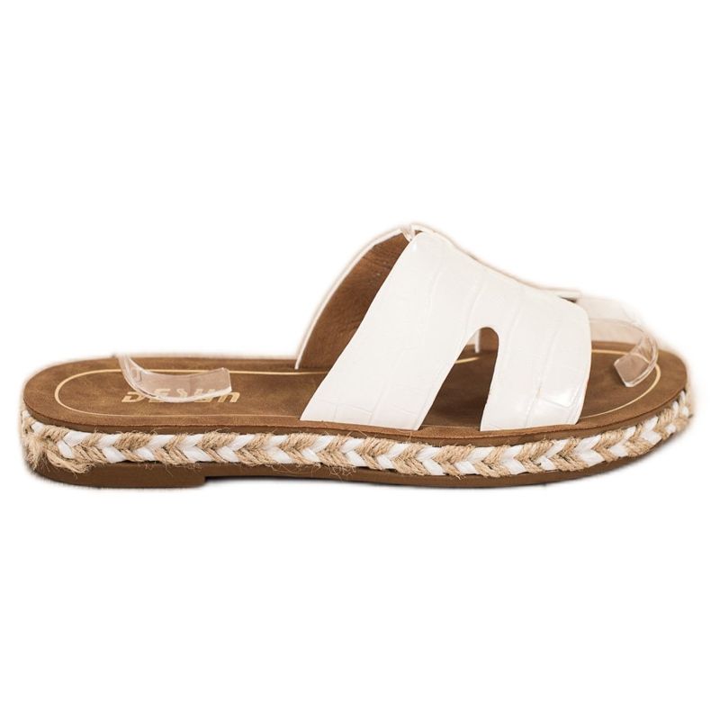 SHELOVET Casual White Slippers