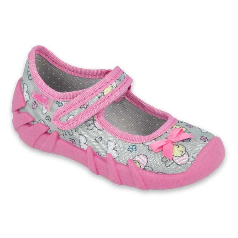 Befado children's shoes 109P218 pink grey
