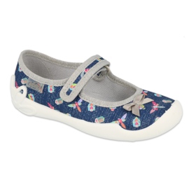 Befado children's shoes 114X445 navy blue grey Befado children's shoes 114X445 navy blue grey