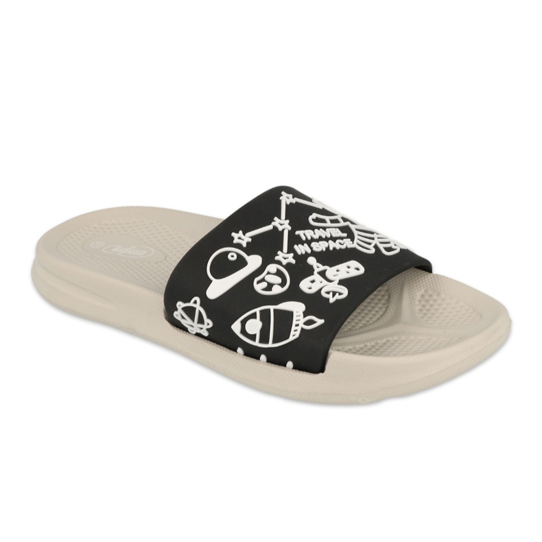 Befado children's foam slippers - black 152Y008 Befado children's foam slippers - black 152Y008