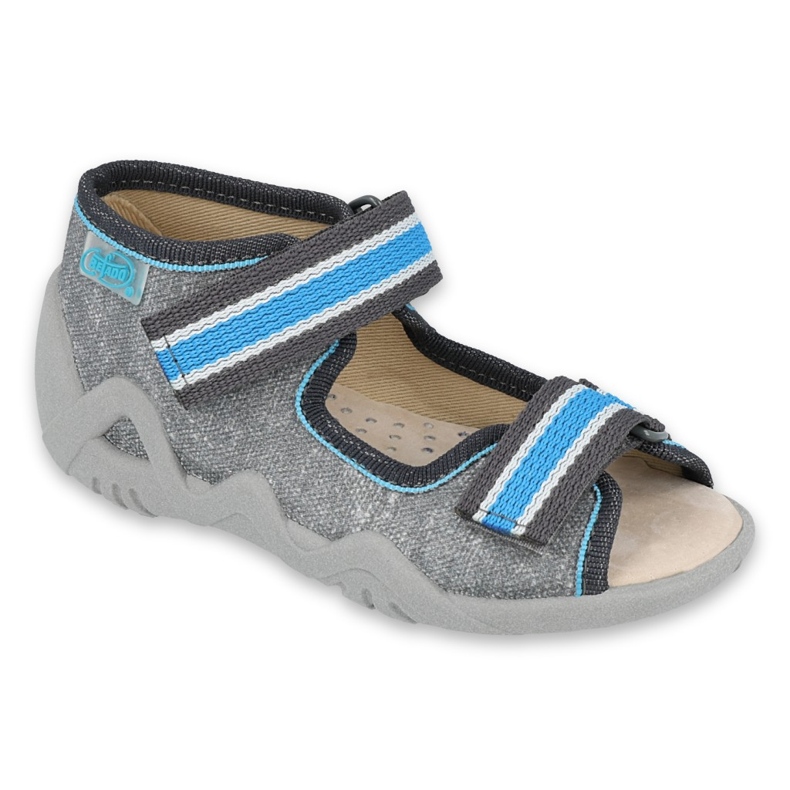 Befado yellow children's shoes 350P026 blue grey