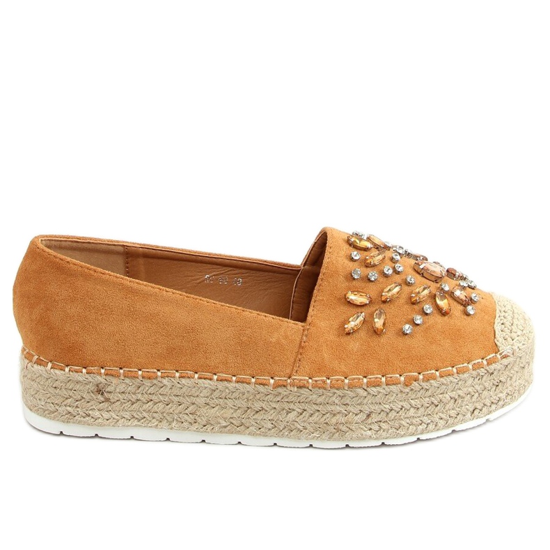 Espadrilles with camel RC-96 Camel stones brown