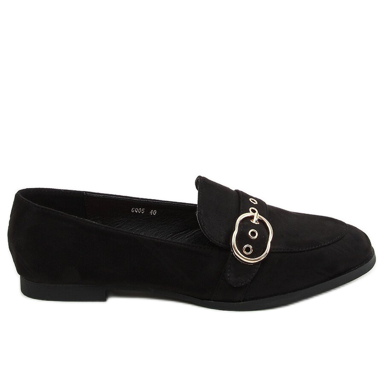 Black Women's black loafers GQ05 Black