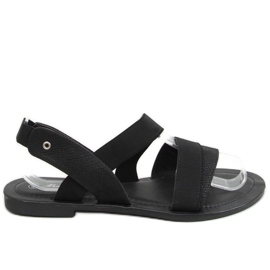 Black women's sandals S060115 Black