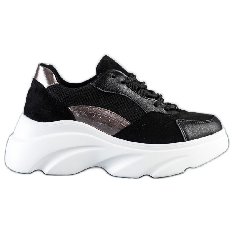 Seastar Black Sneakers On The Platform