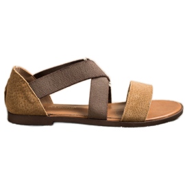 Comfortable Slip-On Sandals by Sergio Leone brown Comfortable Slip-On Sandals by Sergio Leone brown