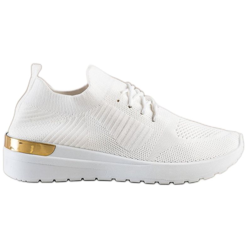 SHELOVET Comfortable Slip-On Sneakers white
