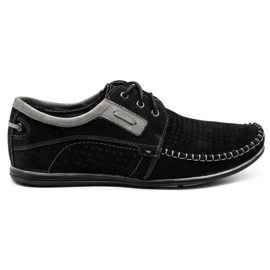 Olivier Black men's leather loafers 4228