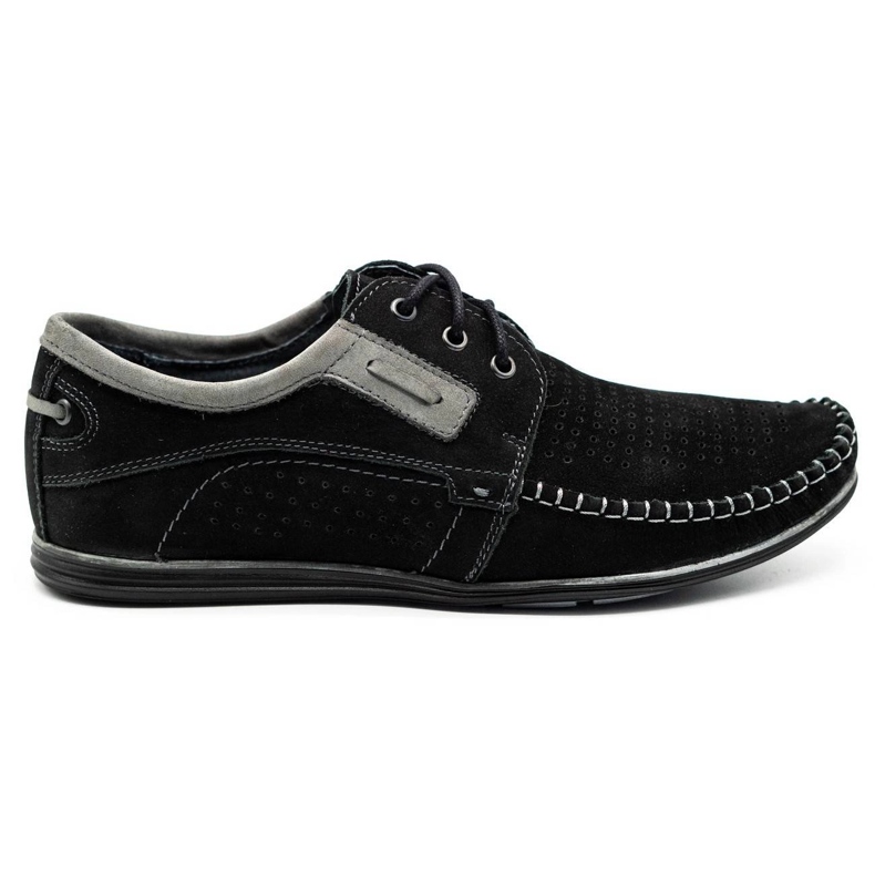 Olivier Black men's leather loafers 4228