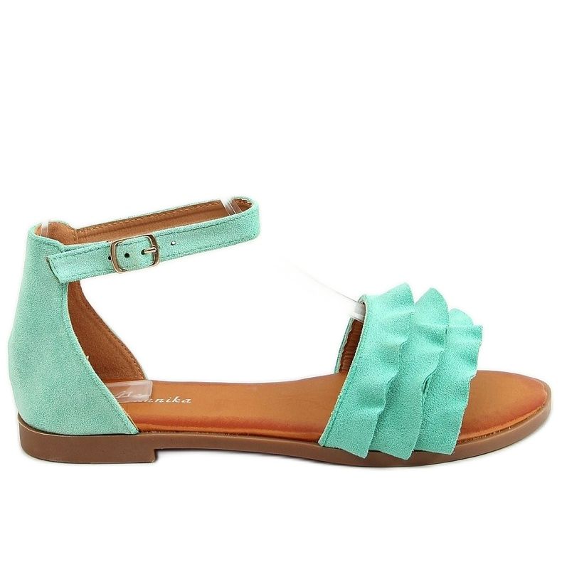 Women's mint sandals S060195 Green