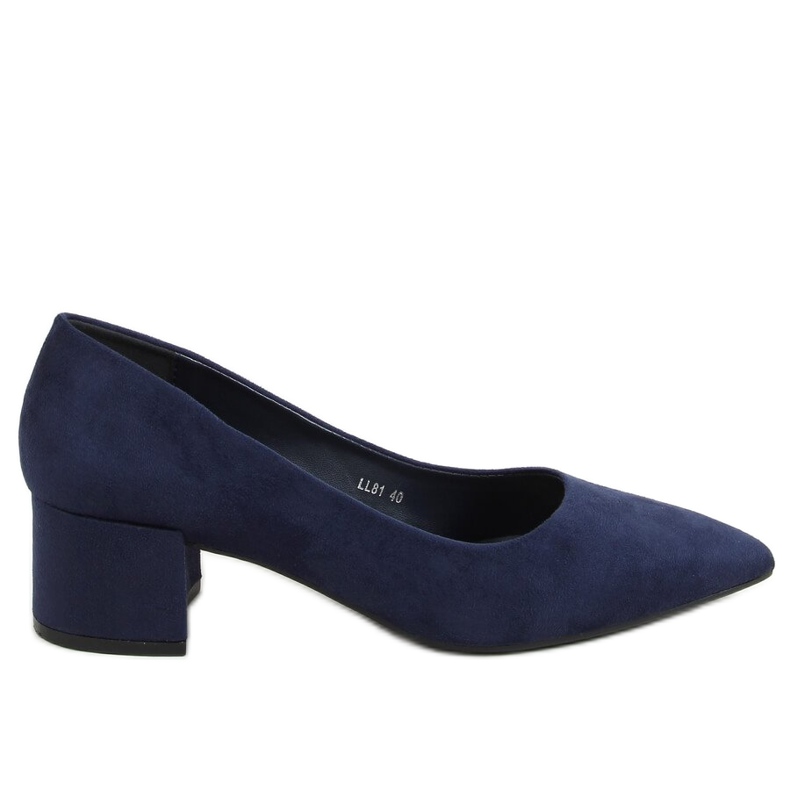 Pumps low heels navy blue LL81 D.BLUE