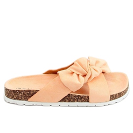 Apricot cork slippers 7853 Orange