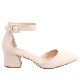 High-heeled pumps beige LL76 Beige