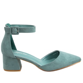High-heeled pumps LL76 Blue
