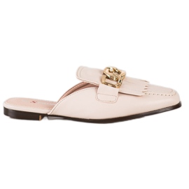 Seastar Stylish Slippers With Ornament beige